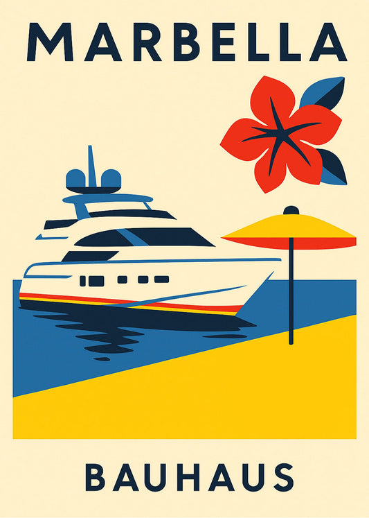 Cuadro Marbella Poster Bauhaus