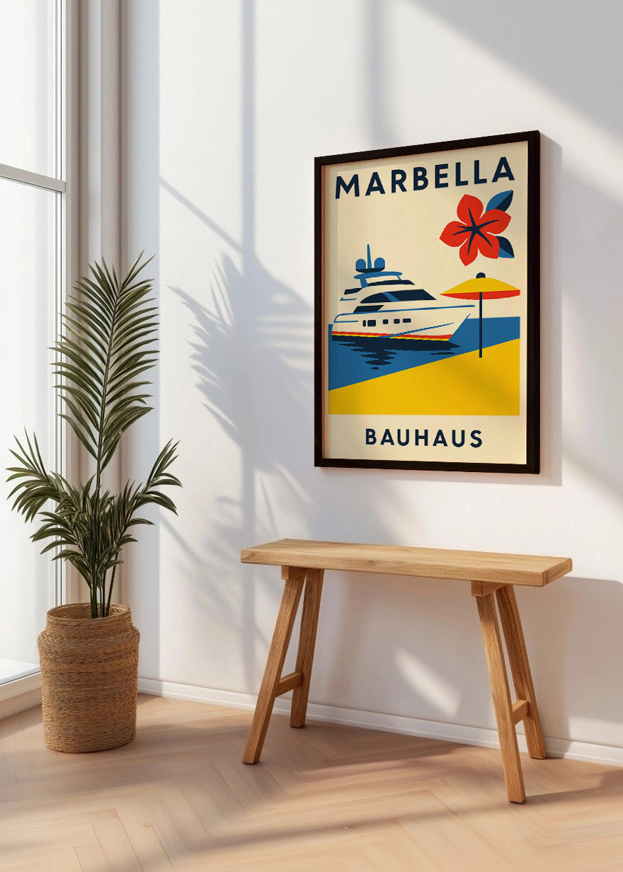 Cuadro Marbella Poster Bauhaus