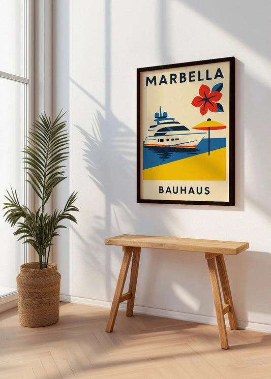 Cuadro Marbella Poster Bauhaus
