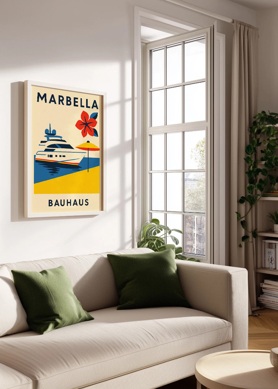 Cuadro Marbella Poster Bauhaus