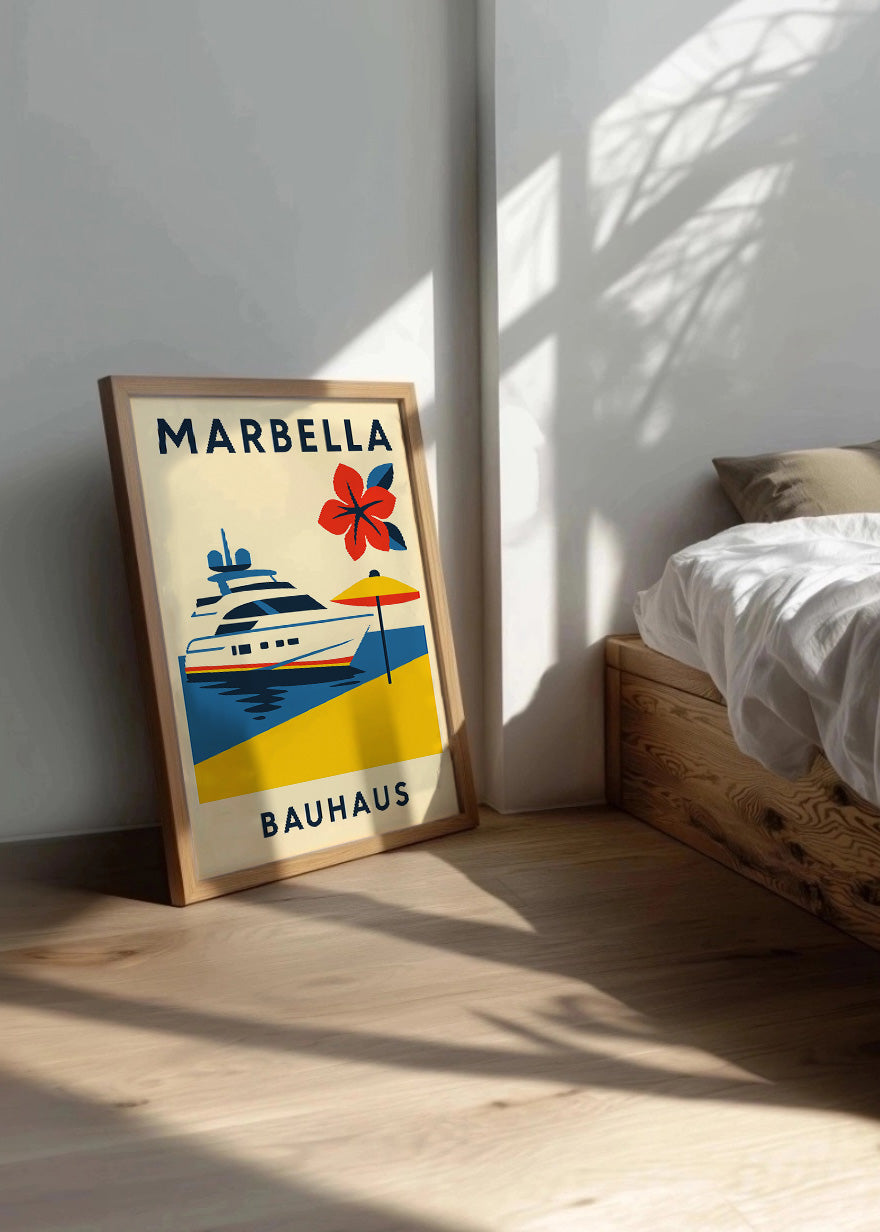 Cuadro Marbella Poster Bauhaus