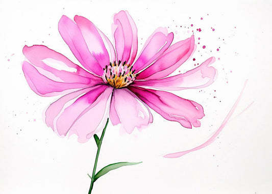 Cuadro ​Margarita rosa