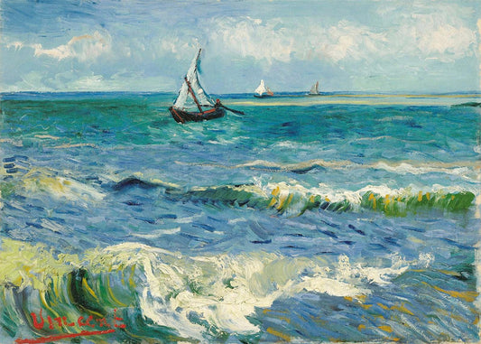 Cuadro Marina cerca de  Les Saintes (Van Gogh)