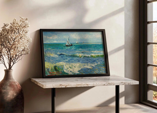 Cuadro Marina cerca de  Les Saintes (Van Gogh)