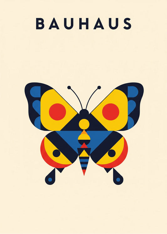 Cuadro Mariposa Bauhaus