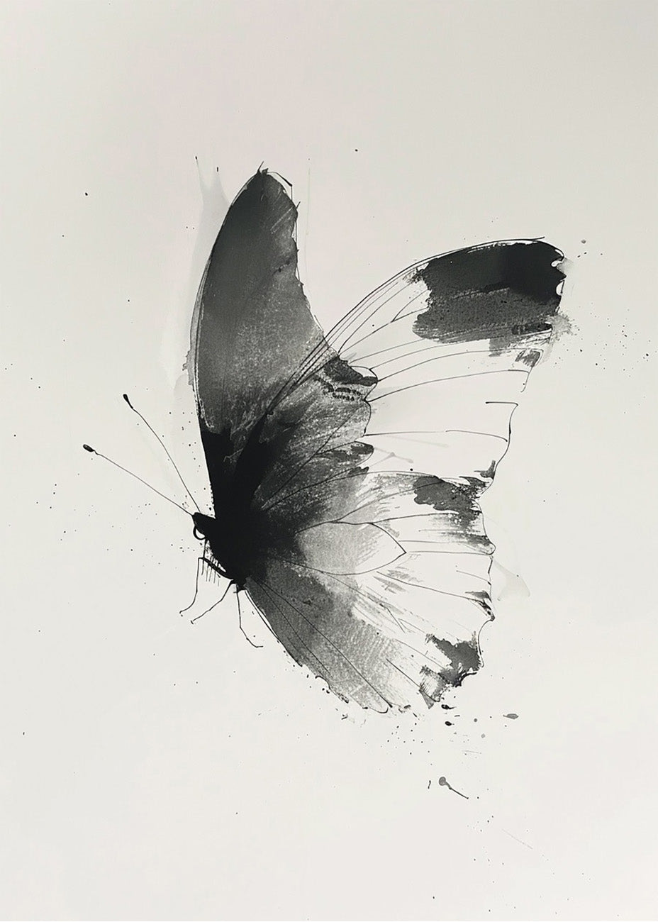 Cuadro ​Mariposa al detalle