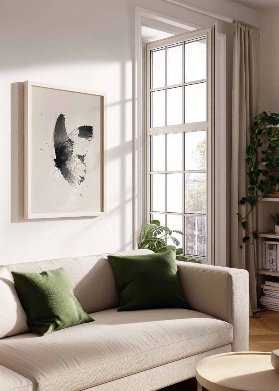 Cuadro ​Mariposa al detalle