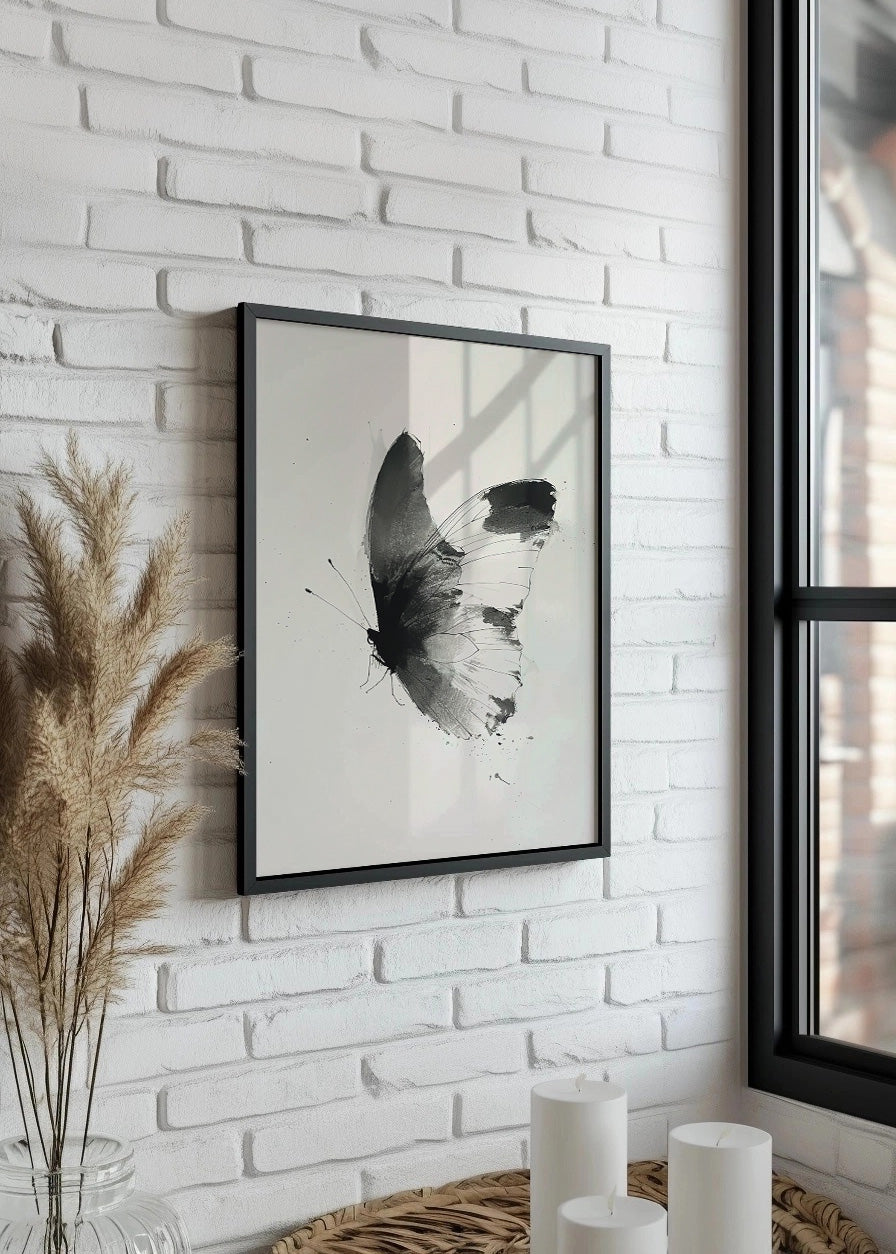 Cuadro ​Mariposa al detalle