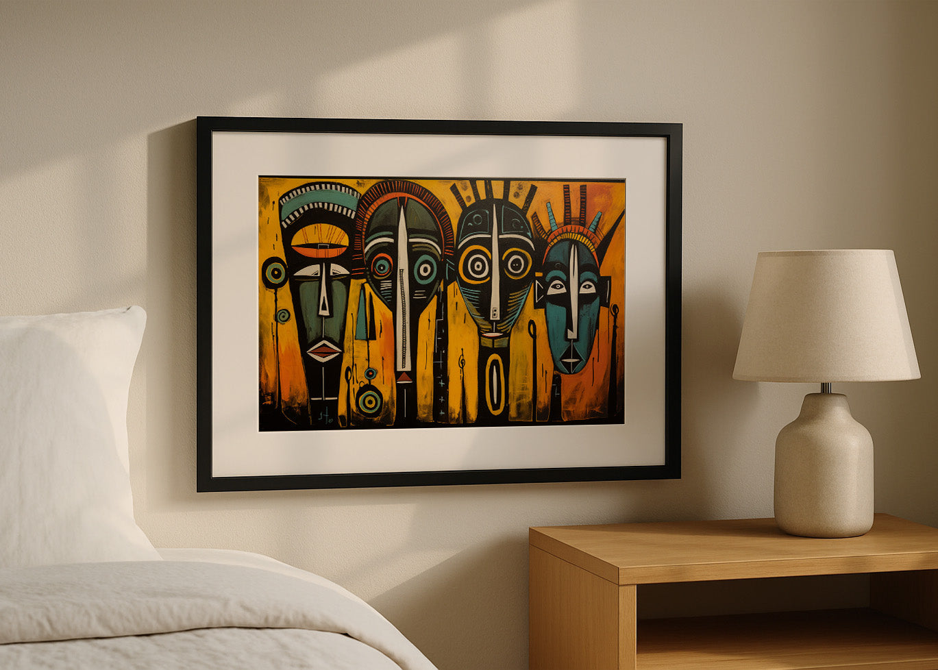 Cuadro ​Máscaras africanas