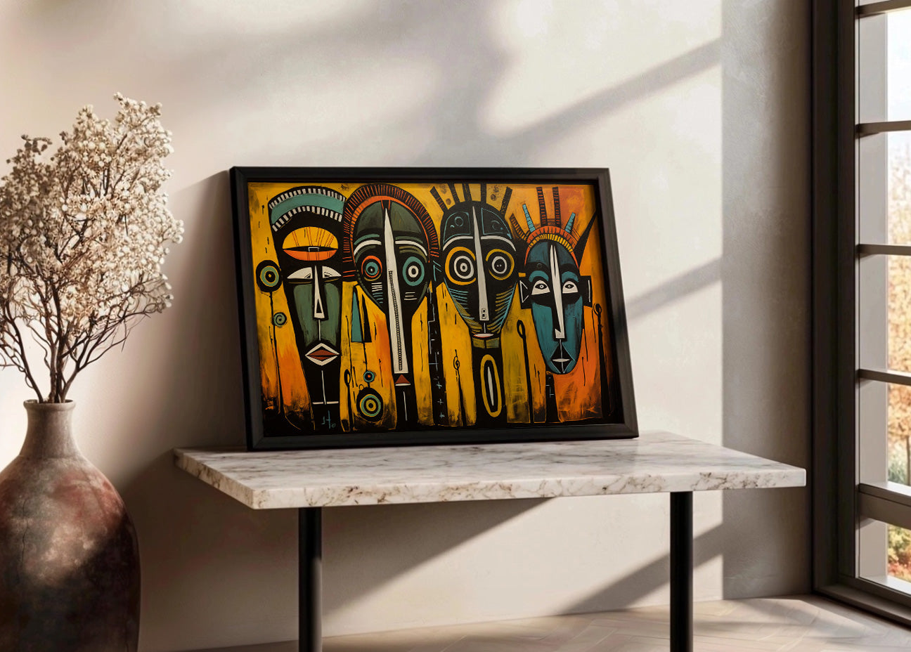 Cuadro ​Máscaras africanas