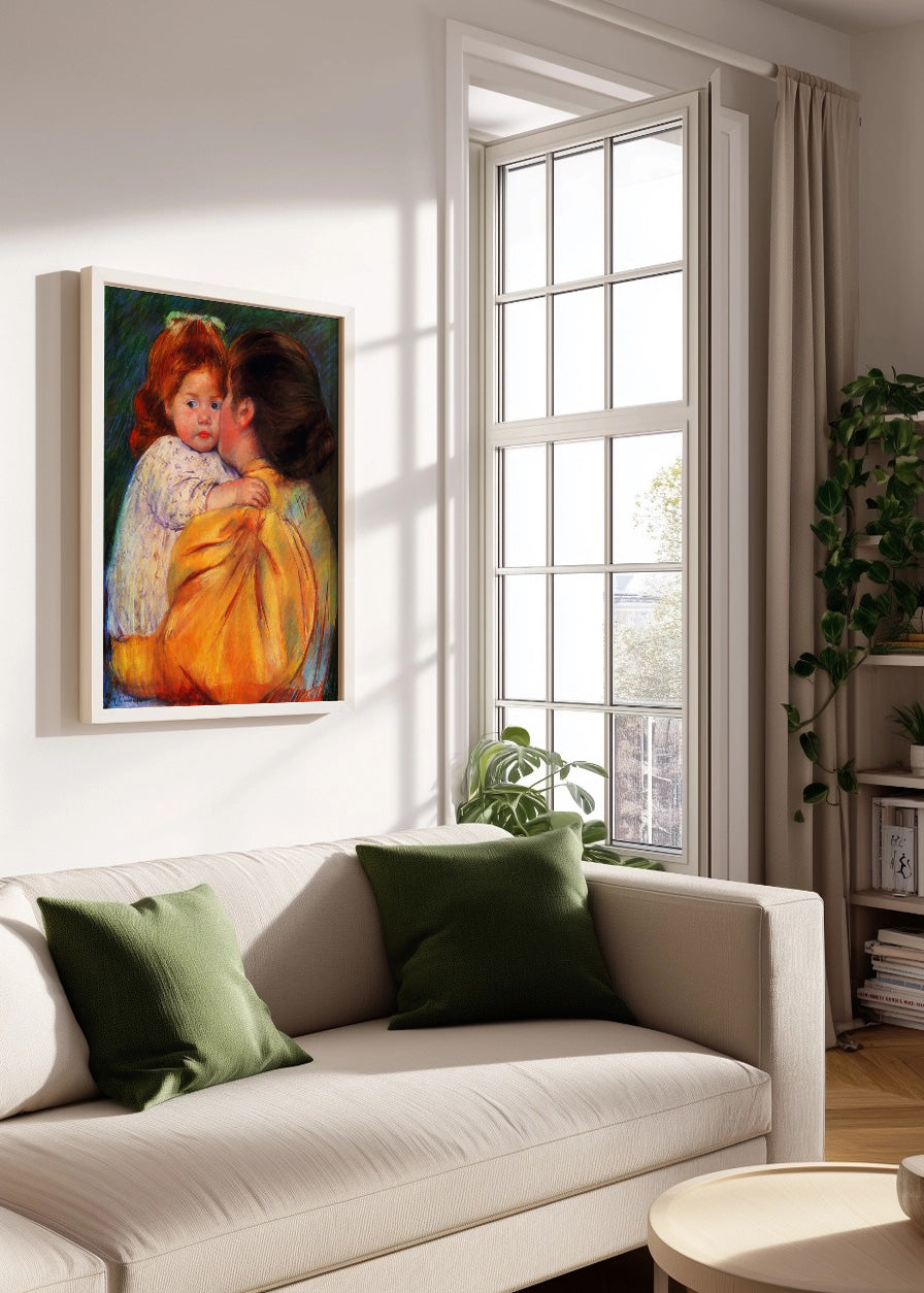 Cuadro ​Maternal Kiss (Mary Cassatt)