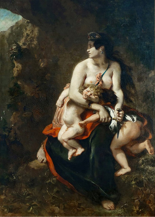 Cuadro ​Medea furiosa (Eugene Delacroix)