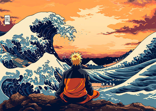 Cuadro ​Meditación en Kanagawa