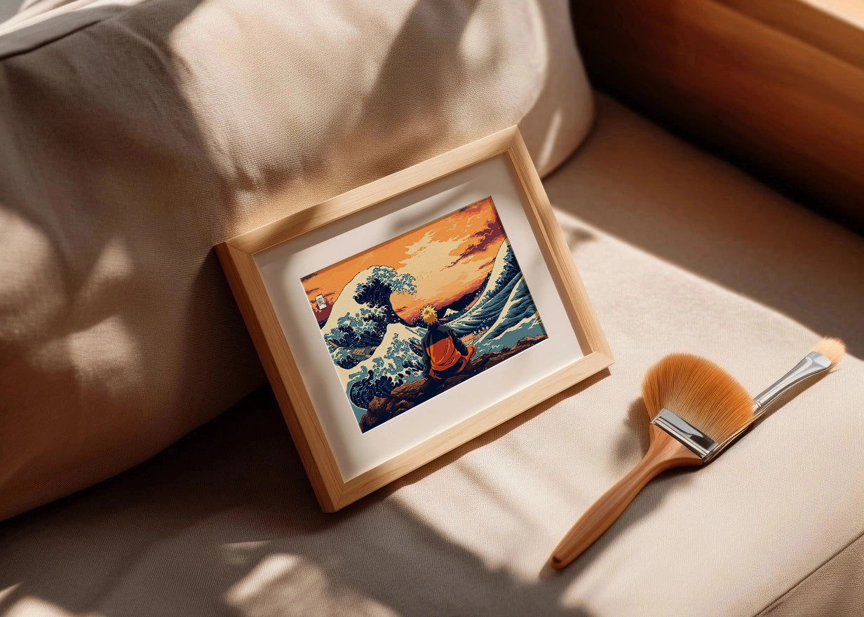 Cuadro ​Meditación en Kanagawa