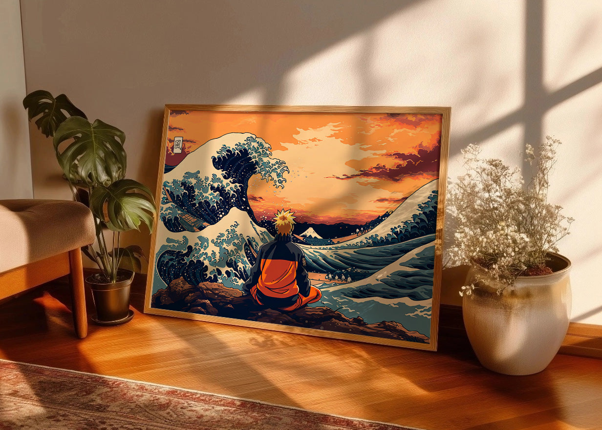 Cuadro ​Meditación en Kanagawa
