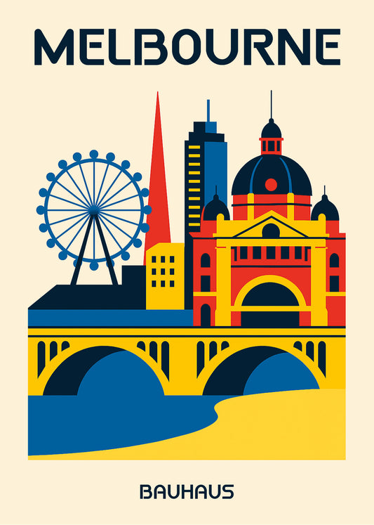Cuadro Melbourne Poster Bauhaus
