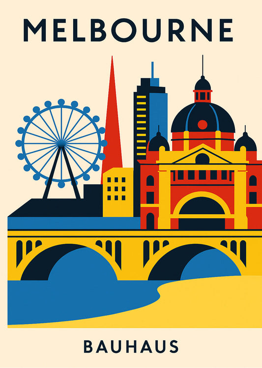 Cuadro Melbourne Poster Bauhaus