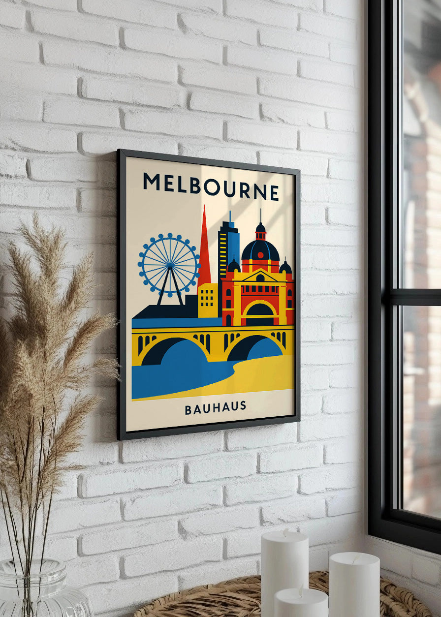 Cuadro Melbourne Poster Bauhaus