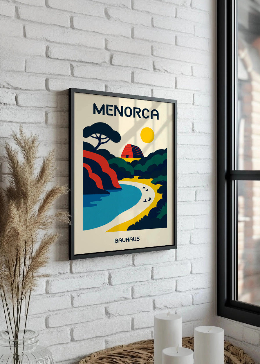 Cuadro Menorca Poster Bauhaus