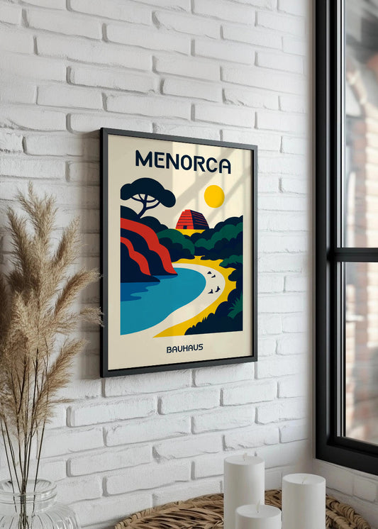Cuadro Menorca Poster Bauhaus