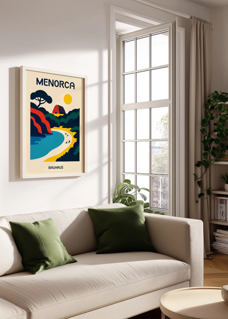 Cuadro Menorca Poster Bauhaus