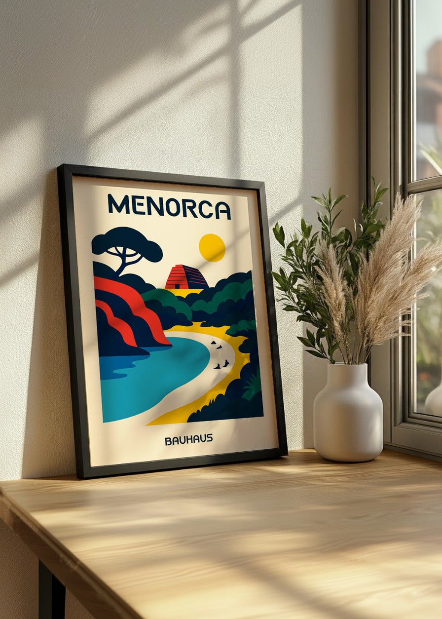 Cuadro Menorca Poster Bauhaus