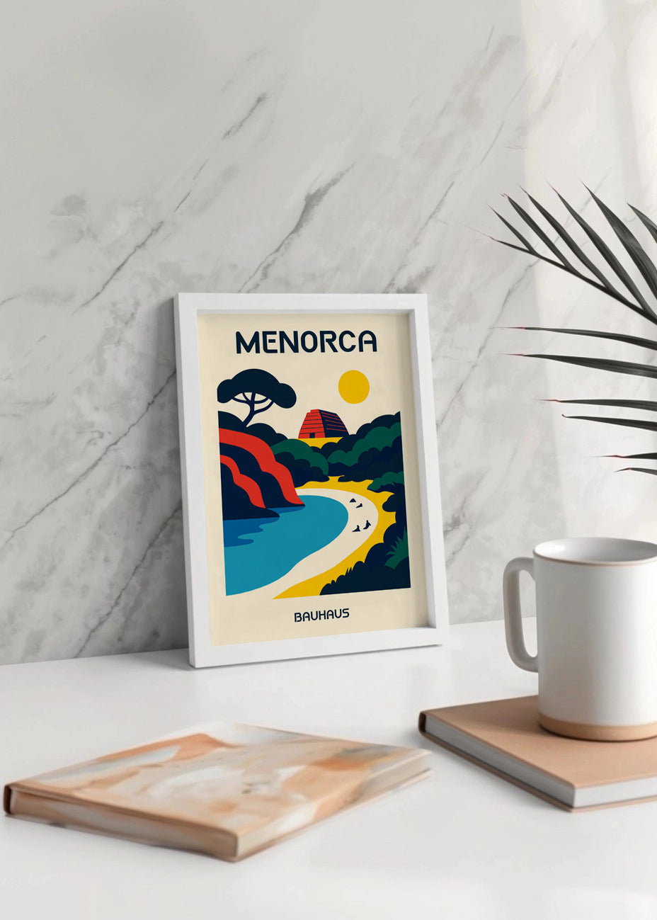 Cuadro Menorca Poster Bauhaus