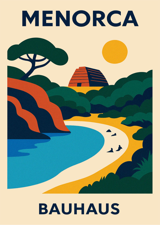 Cuadro Menorca Poster Bauhaus