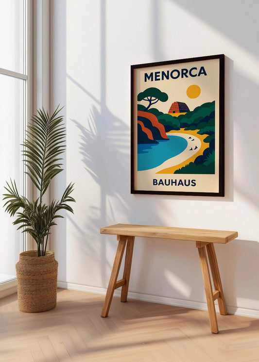 Cuadro Menorca Poster Bauhaus
