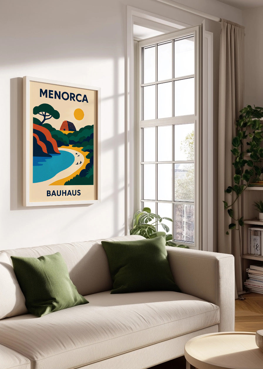 Cuadro Menorca Poster Bauhaus