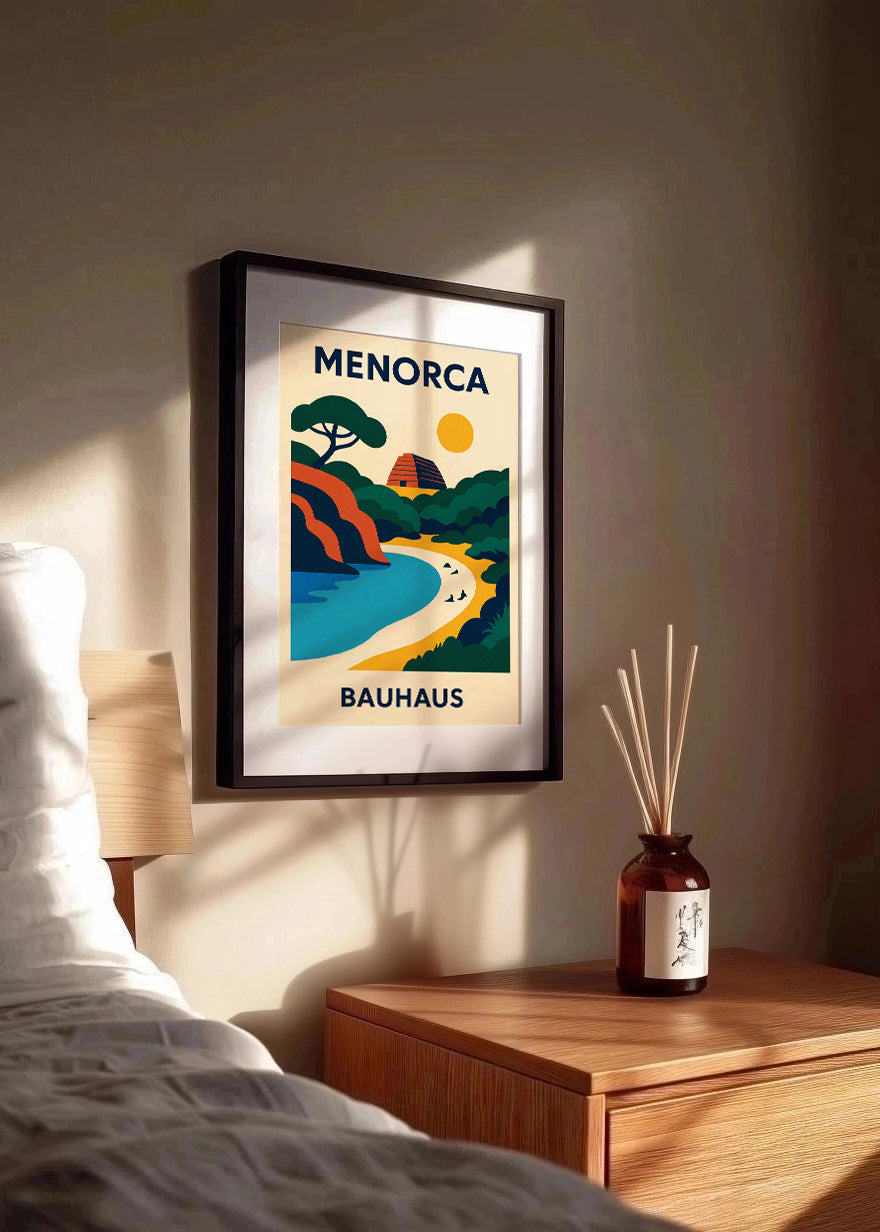 Cuadro Menorca Poster Bauhaus