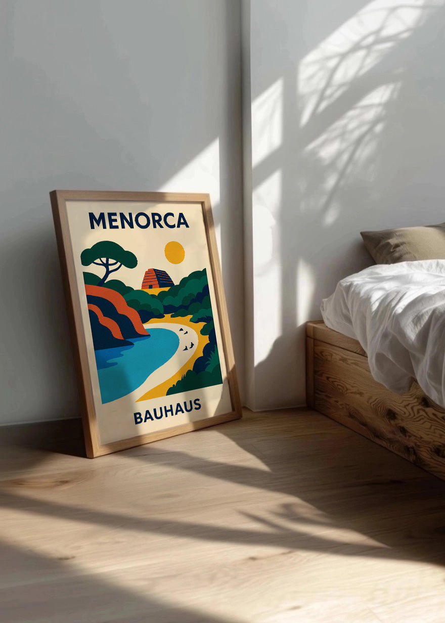 Cuadro Menorca Poster Bauhaus