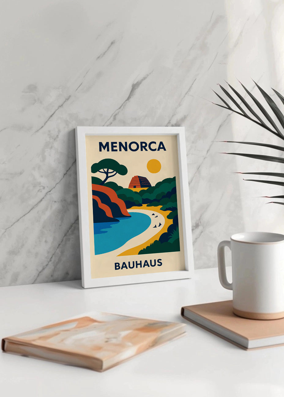 Cuadro Menorca Poster Bauhaus