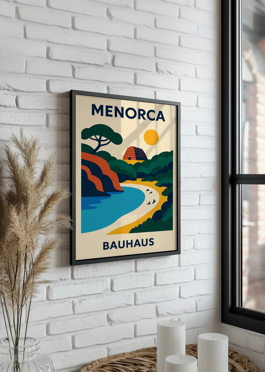 Cuadro Menorca Poster Bauhaus