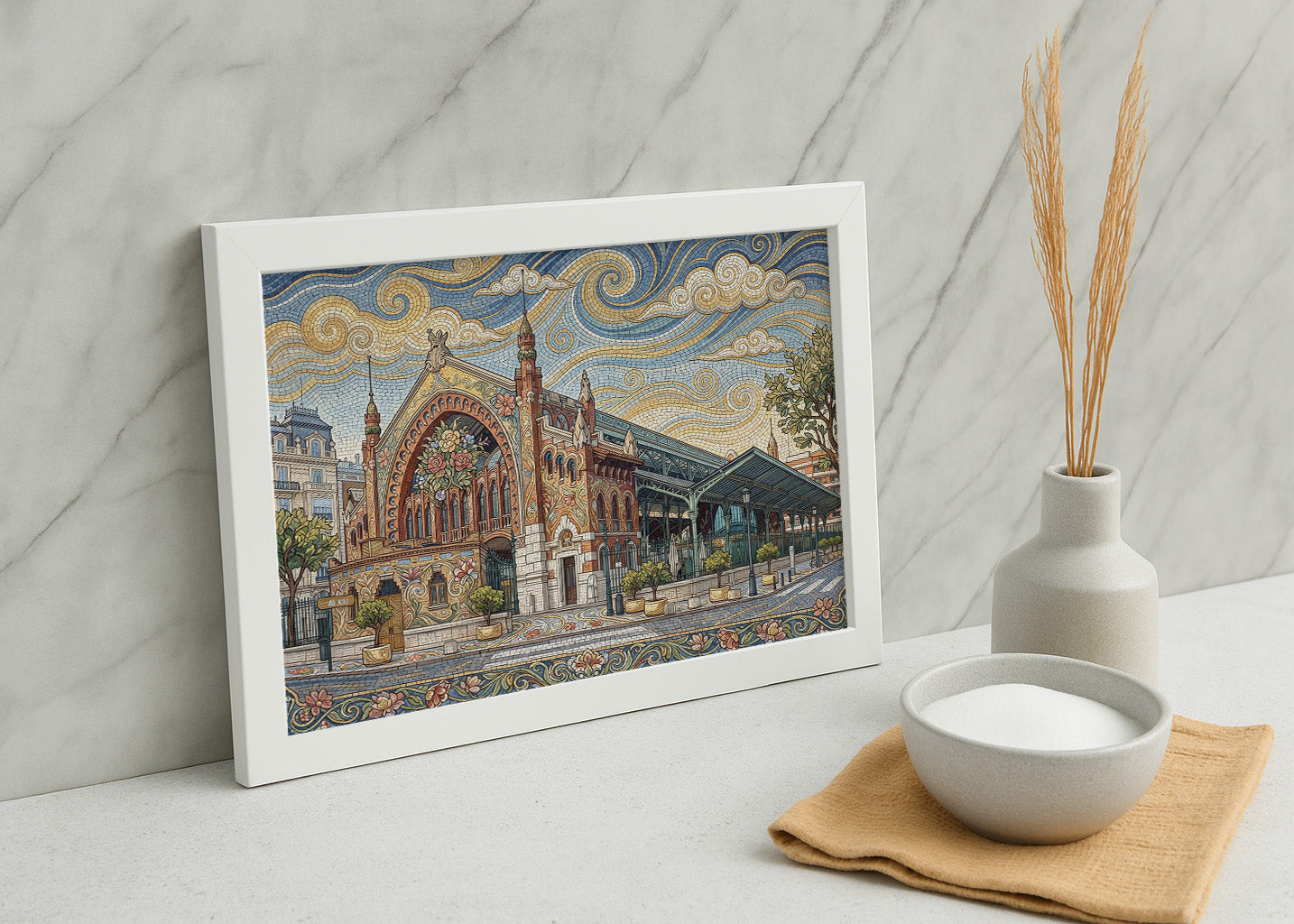 Cuadro Mercado de Colón de Valencia - Art Nouveau