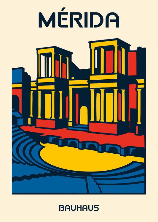 Cuadro Mérida Poster Bauhaus