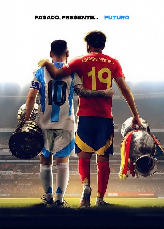 Cuadro ​Messi Lamine Futuro