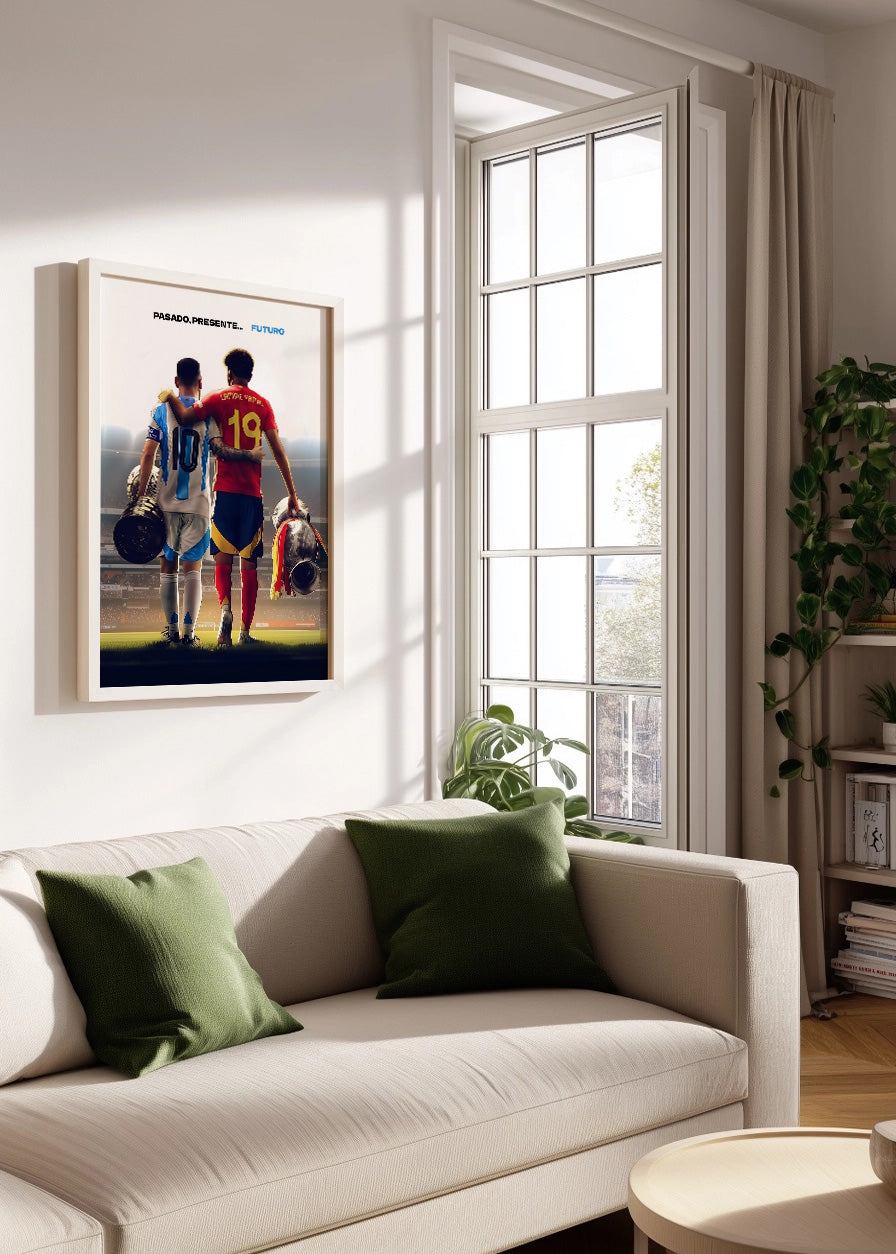 Cuadro ​Messi Lamine Futuro