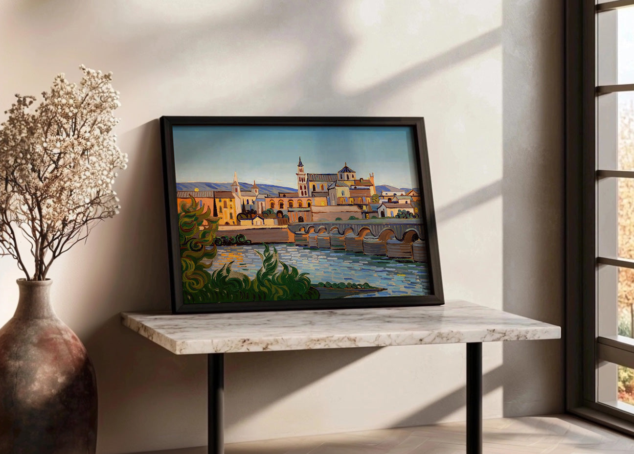 Cuadro Mezquita Catedral de Córdoba estilo Van Gogh