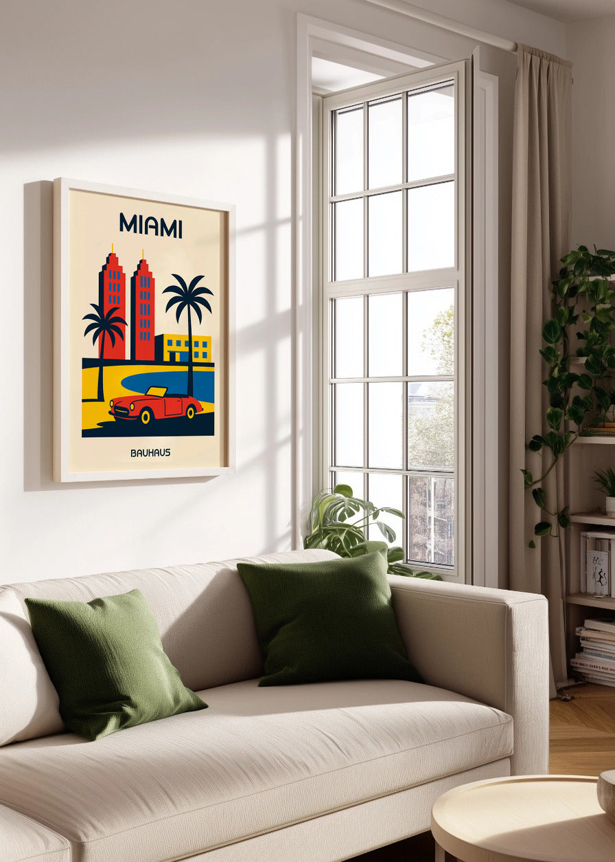 Cuadro Miami Poster Bauhaus