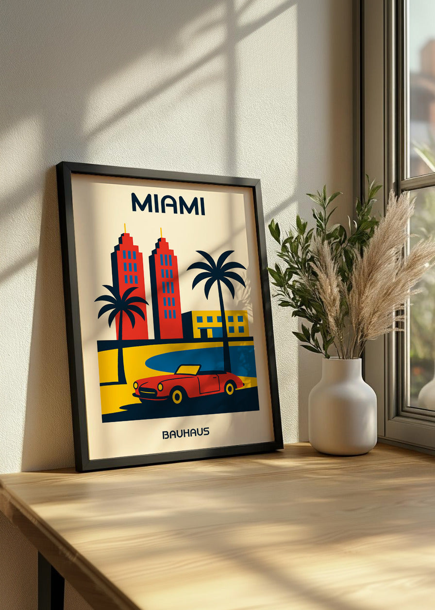Cuadro Miami Poster Bauhaus