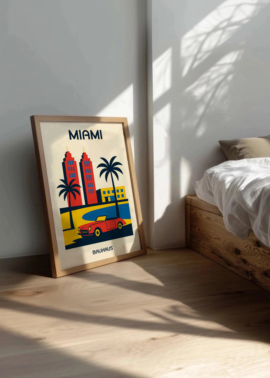 Cuadro Miami Poster Bauhaus