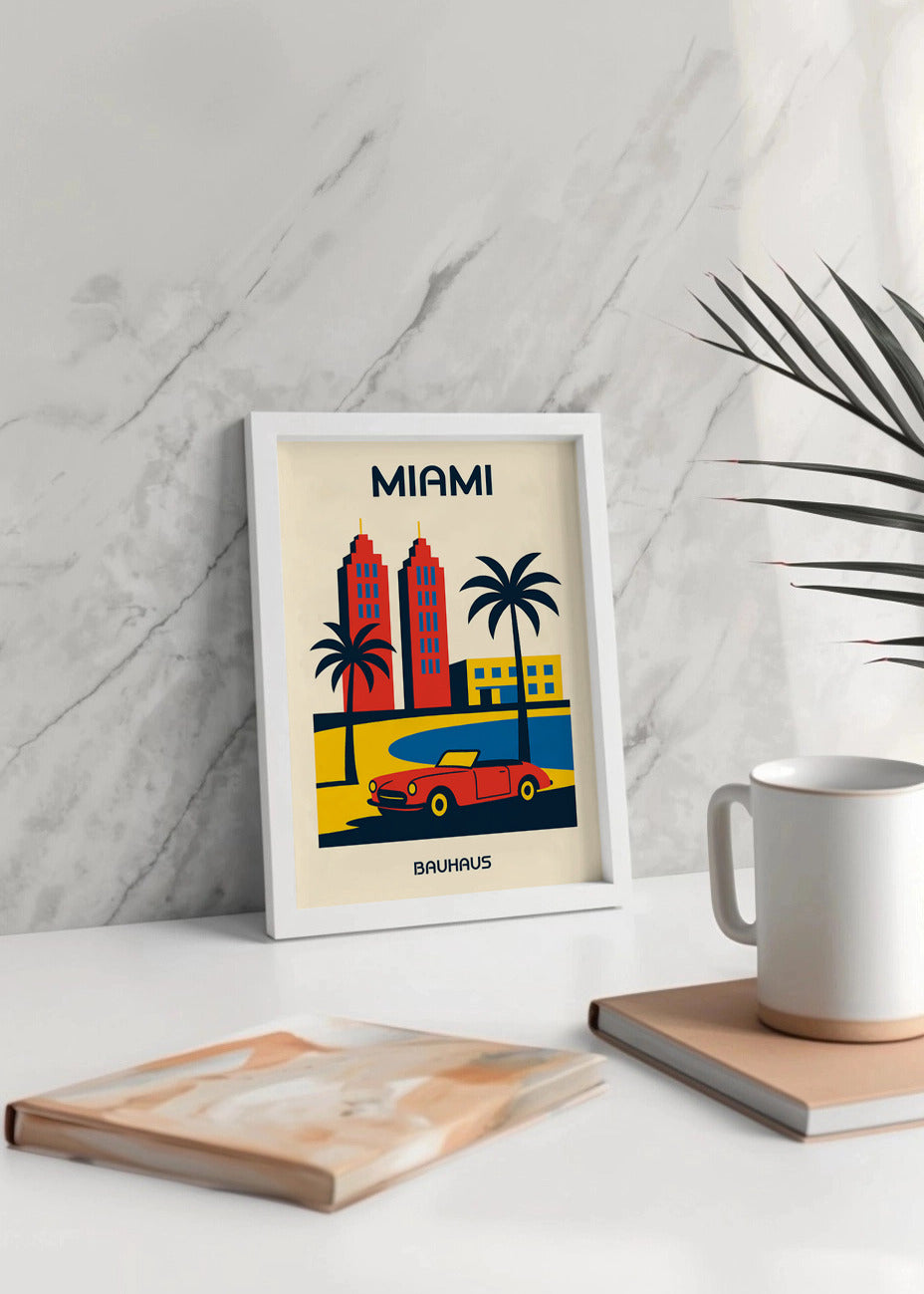 Cuadro Miami Poster Bauhaus