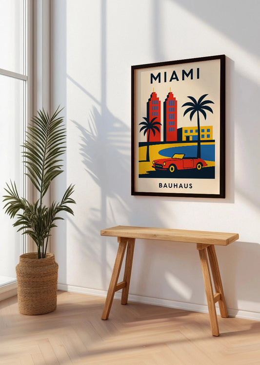 Cuadro Miami Poster Bauhaus