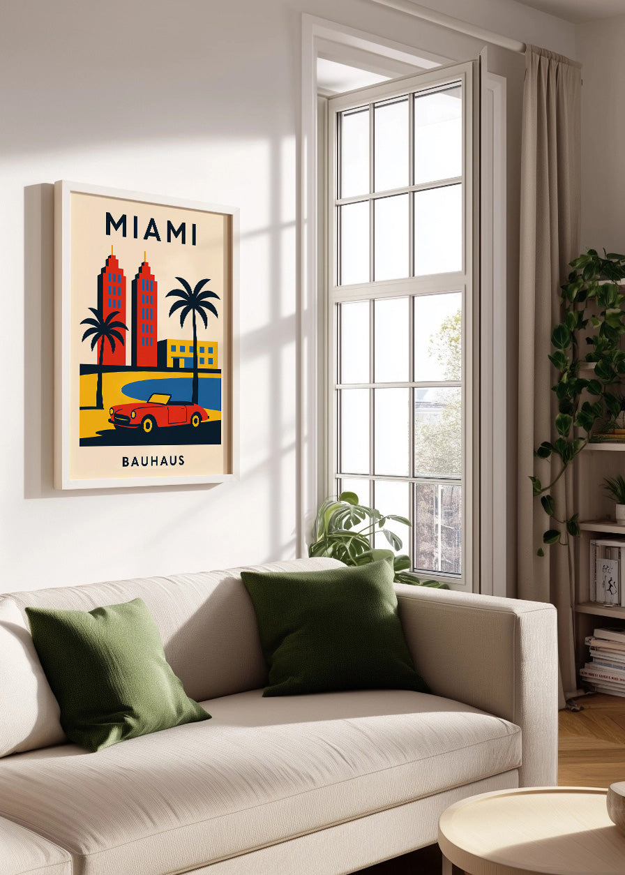 Cuadro Miami Poster Bauhaus