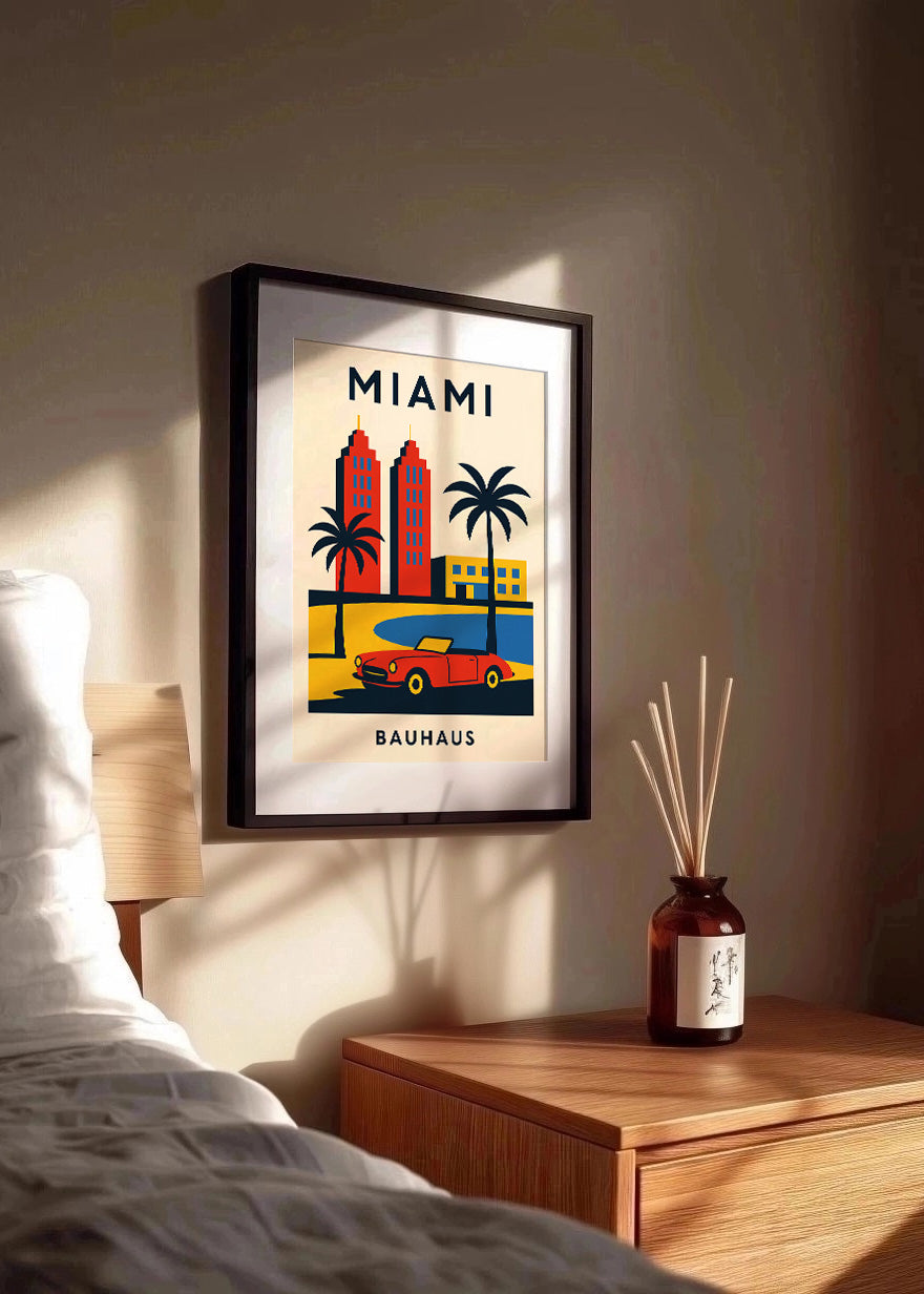 Cuadro Miami Poster Bauhaus