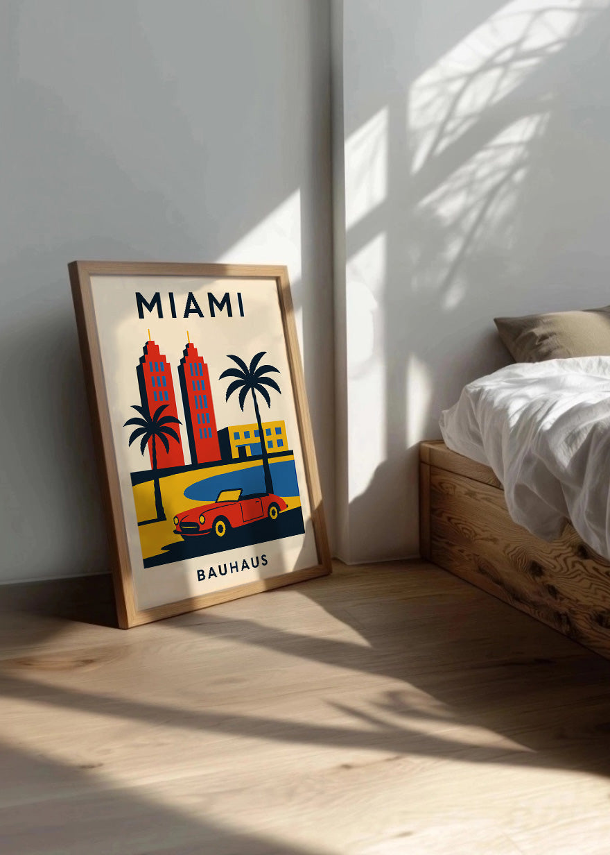 Cuadro Miami Poster Bauhaus