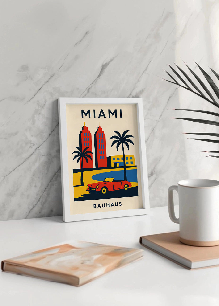 Cuadro Miami Poster Bauhaus