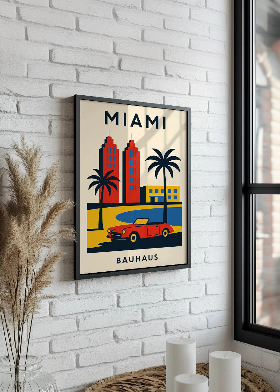 Cuadro Miami Poster Bauhaus