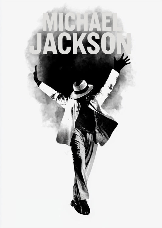 Cuadro Michael Jackson en blanco y negro